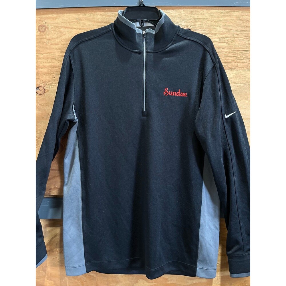 Nike Men's Black and Grey Sweatshirt